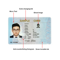 Tarjetas de PVC con Impresión Personalizada, Película de Laminado Holográfica, Tarjetas con Holograma Anti-Falsificación e Impermeables