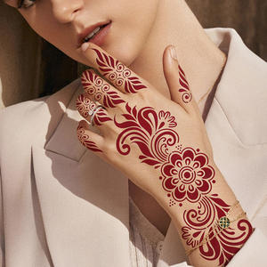 Tatuajes Temporales de Henna en Polvo Blanco y Marrón para Manos, Brazos y Cuerpo, Adhesivos Decorativos Étnicos a Prueba de Agua, Venta al Por Mayor - Product Image 6