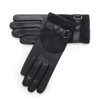 Gants chauds en cuir de chèvre doublé, accessoire luxueux, chaud et Ultra doux, pour hommes et femmes, nouvelle collection hiver