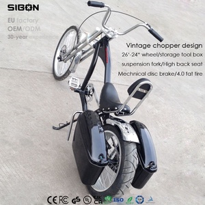 Vélo <span class=keywords><strong>Chopper</strong></span> Vintage Personnalisable pour Adulte avec Boîte à Outils, Roue de 26/24 pouces, Fourche à Suspension Avant, Frein à Disque, Jante en Alliage, Fabriqué en Chine - Product Image 3