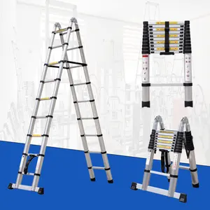 Comprimento ajustável Folding Alumínio Ladder Telescópica Engenharia Extensão Step Ladder