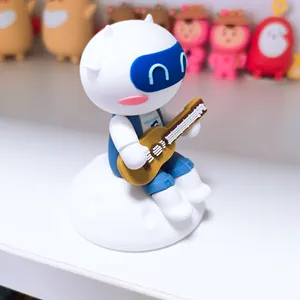 Figurine personnalisée populaire 3D Animal Action Figure poupée astronaute jouant de la guitare personnage de dessin animé poupée décoration