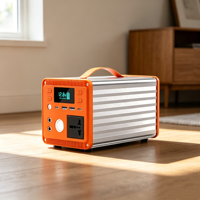 Station d'alimentation portable 200W 300W 400W, batterie LiFePO4, générateur solaire pour la maison, les situations d'urgence, le camping, avec 2 sorties LED AC/DC/PD