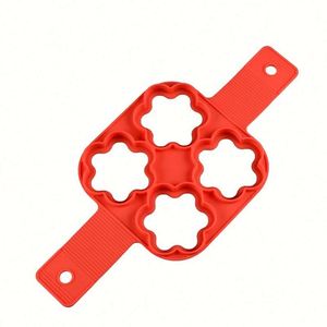 Moule de cuisson écologique à 4 cavités, en silicone, motif fleur, pour gâteaux et œufs, fabrication OEM/ODM - Product Image 1