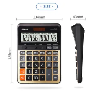 OS-3TV Valuta-Omzetter Calculator 12 Digitale Fabriek Dual Power Financiële Belastingcalulator Met Belastingfunctie