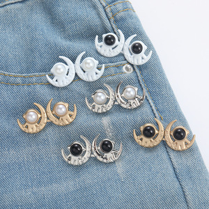 Ceinture ajustable de style astronaute, sans clous ni coutures, jean à boutons amovibles, taille ajustable pour - Product Image 2