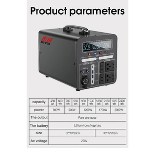 Portable Power Station Lithium Battery 2000W <b>Solar</b> Generator With MPPT <b>Controller</b> Flashlight Car Compatible ZGTY Fast <b>Charging</b> P - Product Image 2