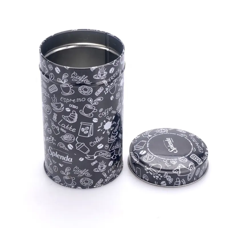 250g black empty tea tin cans chinese loose leaf tea tins manufacturers