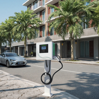 Station de charge EV murale rapide 20kW 30kW 40kW Fonction RFID Chademo Standard IP55 Classe OCPP1.6 GBT CCS pour la charge DC EV