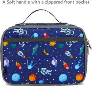 Conception de modèle personnalisé Boîte à lunch isolée de luxe à la mode Mini sac isotherme Portable <span class=keywords><strong>Kit</strong></span> fourre-tout thermique pour les boîtes de conserve scolaires - Product Image 5