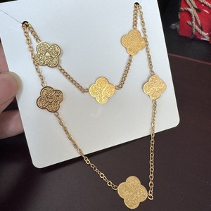 Bijoux islamiques, collier Sabr <span class=keywords><strong>Shukr</strong></span> Tawakkul, collier trèfle, collier Patience Gratitude & Trust, bijoux de mode - Product Image 3