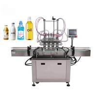 Machine de remplissage horizontale automatique à 4 buses pour produits chimiques quotidiens (shampoing, liquides visqueux) avec ruban adhésif de 2 m – Prix départ usine