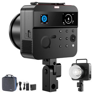 Flash de studio extérieur <span class=keywords><strong>NEEWER</strong></span> Q4PRO 400Ws 2.4G TTL, monture Paulun, temps de recyclage 0,01-1,2 secondes, lumière de modélisation 30W. - Product Image 1