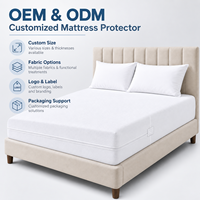 Protège-matelas imperméable hypoallergénique à fermeture éclair, six faces, anti-acariens et anti-punaises de lit