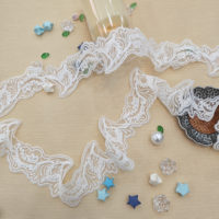 Nouvelles garnitures en dentelle guipure en laine douce et moelleuse, blanches et noires, pour vêtements et accessoires de chemises pour hommes et femmes