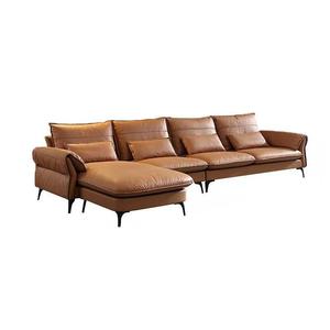 Latest Design Modern Sofa Set Furniture L Shape <strong>Couch</strong> Luxury Minimalist Italian Light Simple Sofa Design Living Room Sofa Cheap - Product Image 2