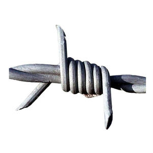 Hot Dipped Galvanized Concertina Weight Barbed Wire Fencing Manufacturer Chain Link <b>Fence</b> <b>Top</b> Grade Barb Wire <b>Fence</b> - Product Image 3