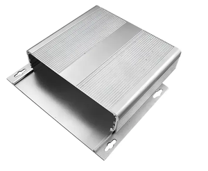 صندوق مشروع كهربائي صغير مصنوع بتقنية التحكم الرقمي بالحاسوب، من سبائك الألومنيوم المؤكسد باللون الرمادي الفضي، حماية IP54، علبة إلكترونية - Product Image 5