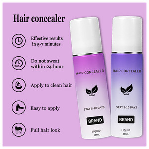 Henné vegan pour cheveux, marque privée, 30ml 50ml, couvre temporairement les cheveux gris pour cuir chevelu clairsemé, tenue 5-10 jours, boîte avec logo personnalisé - Product Image 4