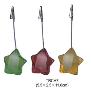 Fournitures de bureau Mignon support de pince mémo en résine acrylique base pomme - Product Image 5