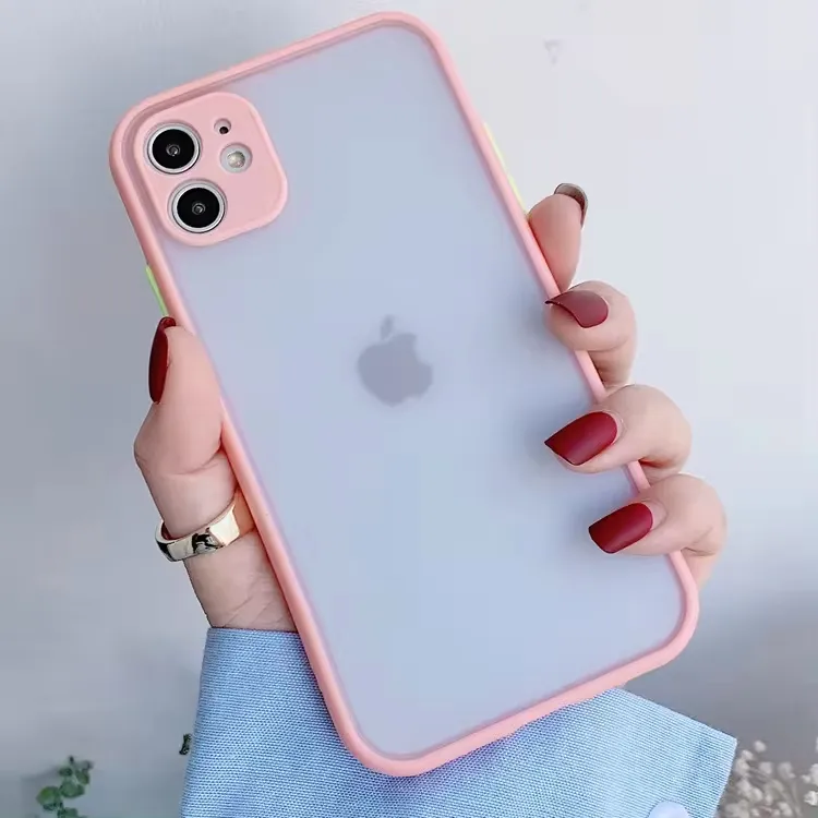 Translucent Frosted Phone Cover Accessories Matte iPhone Cell Phone Cases for iPhone 15 14