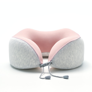 Oreiller en mousse à mémoire de forme en forme de U 28x26x11cm avec sangle réglable pour le soutien du cou, idéal pour les voyages - Product Image 2