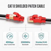 Câble Ethernet Cat 8 40 Gbit/s 2000 MHz blindé RJ45 sans accrocs pour routeur de jeu et réseau – Vente en gros et approvisionnement en vrac