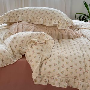 Muslin Pillowcase <strong>Duvet</strong> <strong>Cover</strong> Sets Gauze <strong>Duvet</strong> <strong>Cover</strong> Bedding Set <strong>Small</strong> Floral Printed <strong>Duvet</strong> <strong>Cover</strong> Sets - Product Image 4