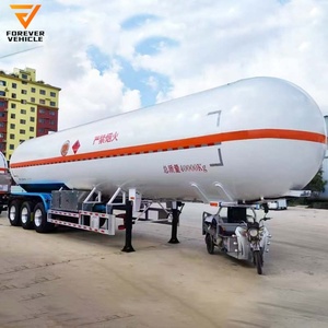 Semirremolque Cisterna de Acero Usado de 3 Ejes para Transporte de GLP, 56.1-58 CBM, Capacidad de Carga de 21-30T - Product Image 1