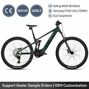 Bicicleta de Montaña al por Mayor con Suspensión Completa, Motor Central de 500w, Batería de Litio de 140nm 48v 15a, 27.5*16 Pulgadas, MTB para Adultos EM6 Inigualable 14 - Product Image 2