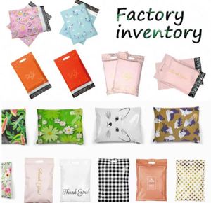 Eco Friendly Custom Printed Logo Luxury Poly Mailer Recycled <b>Waterproof</b> Courier Bags for Shoes Underwear <b>Socks</b> Mailing Postage - Product Image 4