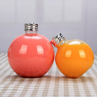 Bouteille sphérique en plastique PET de qualité alimentaire pour décoration de Noël, 50 ml, 100 ml, 250 ml, pour jus, lait, thé, à suspendre, anti-fuite