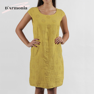 เดรสลำลองผู้หญิงอินเทรนด์เสื้อผ้าทรงหลวมเอวธรรมชาติแขนสั้นขนาดใหญ่พิเศษสำหรับฤดูร้อน - Product Image 1