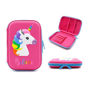Trousse à crayons 3D en EVA pour enfants, motif animaux de dessin animé kawaii, organiseur de stylos, pochette de papeterie scolaire - Product Image 2