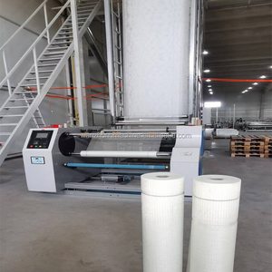 Metal ve metalurji makinelerinde fiberglas ızgara örgü yapıştırılmış fiberglas örgü ürün için kaplama fırınlı makine