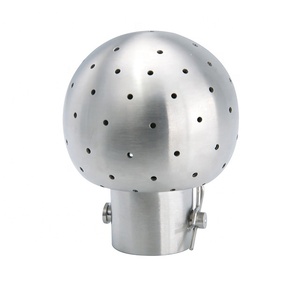 Boquilla pulverizadora de 1/2 pulgada TC 25.2MM de acero inoxidable sanitario SS304 con extremos de férula, bola pulverizadora giratoria de limpieza con pulido espejo para tanques - Product Image 5