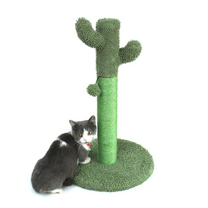 Cactus <b>Cat</b> Scratching Post Sisal <b>Cat</b> <b>Tree</b> <b>Small</b> Green Pillar Durable <b>Cat</b> Toy All Seasons - Product Image 1