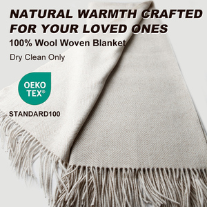 Usine personnalisée confortable 100% couvertures en <span class=keywords><strong>cachemire</strong></span> tricot personnalisé alpaga laine mérinos <span class=keywords><strong>cachemire</strong></span> mélangé frange jeter couverture - Product Image 3