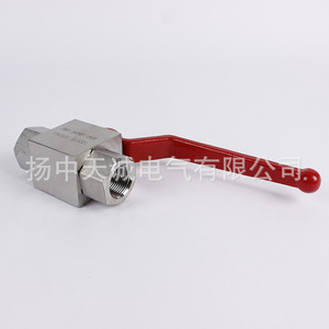 Vanne à bille haute pression Bkh 6 8 10 manuelle en acier inoxydable pour système hydraulique - Product Image 4