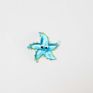 Figurine animale en verre au chalumeau Miniature pour la décoration de la maison <span class=keywords><strong>Crazy</strong></span> Eyes Sea Animal Starfish Crab - Product Image 2
