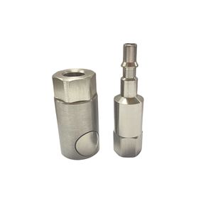 Acoplador de desconexión de liberación rápida de accesorio de aire hidráulico de acero inoxidable con rosca hembra/macho tipo <span class=keywords><strong>RBE</strong></span> francés - Product Image 1