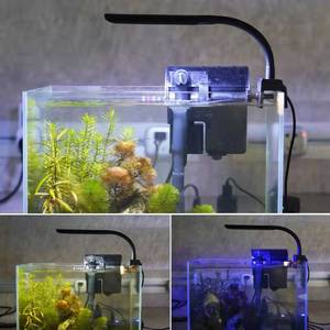 GAKO mini SJL-5 3W水族館LEDクリップオンライトブラックホワイトブルートゥースボイスコントロールUSBミニフィッシュタンク用 - Product Image 6