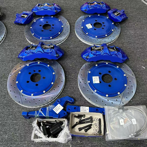 Étrier de frein à six pistons bleu marine HSL et disque de frein à perforations marquées avec disque adaptateur pour Citroën C4L C5 <span class=keywords><strong>C3</strong></span> Picasso C5 X - Product Image 6
