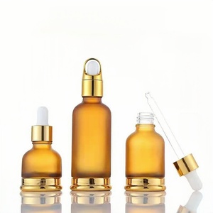Botella de Vidrio Esmerilado de Lujo Chapada en Oro de 20 ml, 30 ml, 50 ml con Gotero <span class=keywords><strong>para</strong></span> Aceites Esenciales y Sueros de Aromaterapia <span class=keywords><strong>para</strong></span> Cosméticos - Product Image 5