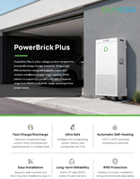 Batterie Lifepo4 IP65 16 kWh, basse tension 51,2 V 314 Ah, batterie lithium Dyness Powerbrick Plus pour onduleur hybride et système solaire
