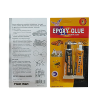 Adhésif époxy transparent 5 minutes à réglage rapide Colle époxy AB en 2 parties