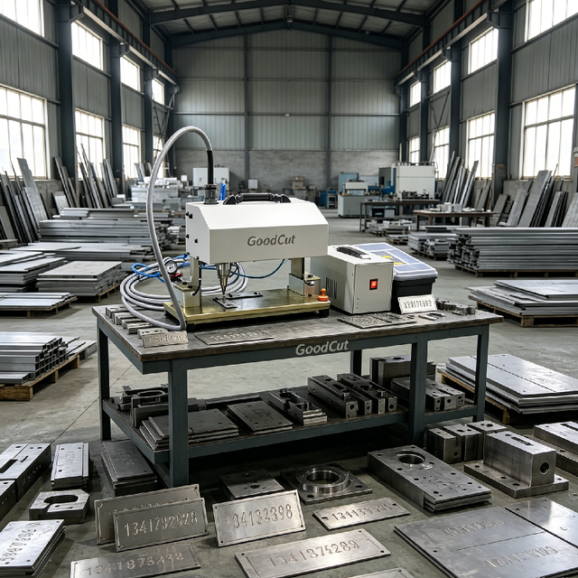 Pin Marking Nameplates Laser Engraving Machine for Metal