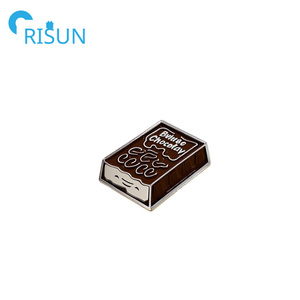 Venta al por mayor Kawaii DIY barra de chocolate esmalte Pin de solapa logotipo personalizado fábrica alimentos calorías o Fitness Chocolate caramelo esmalte Pin - Product Image 6