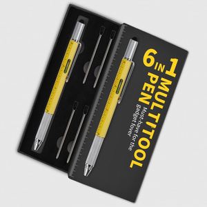 Portable 6 in One Multi-Functional Engineering <b>Pen</b> Metal Screwdriver Level Ruler Touch Stylus - Product Image 3