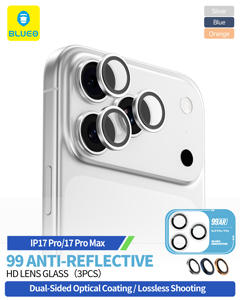 <span class=keywords><strong>Protector</strong></span> de Lente de Cámara <span class=keywords><strong>BLUEO</strong></span> AR Antirreflejos, Resistente al Polvo, al Agua y a los Arañazos para iPhone 17 Pro Max - Product Image 6